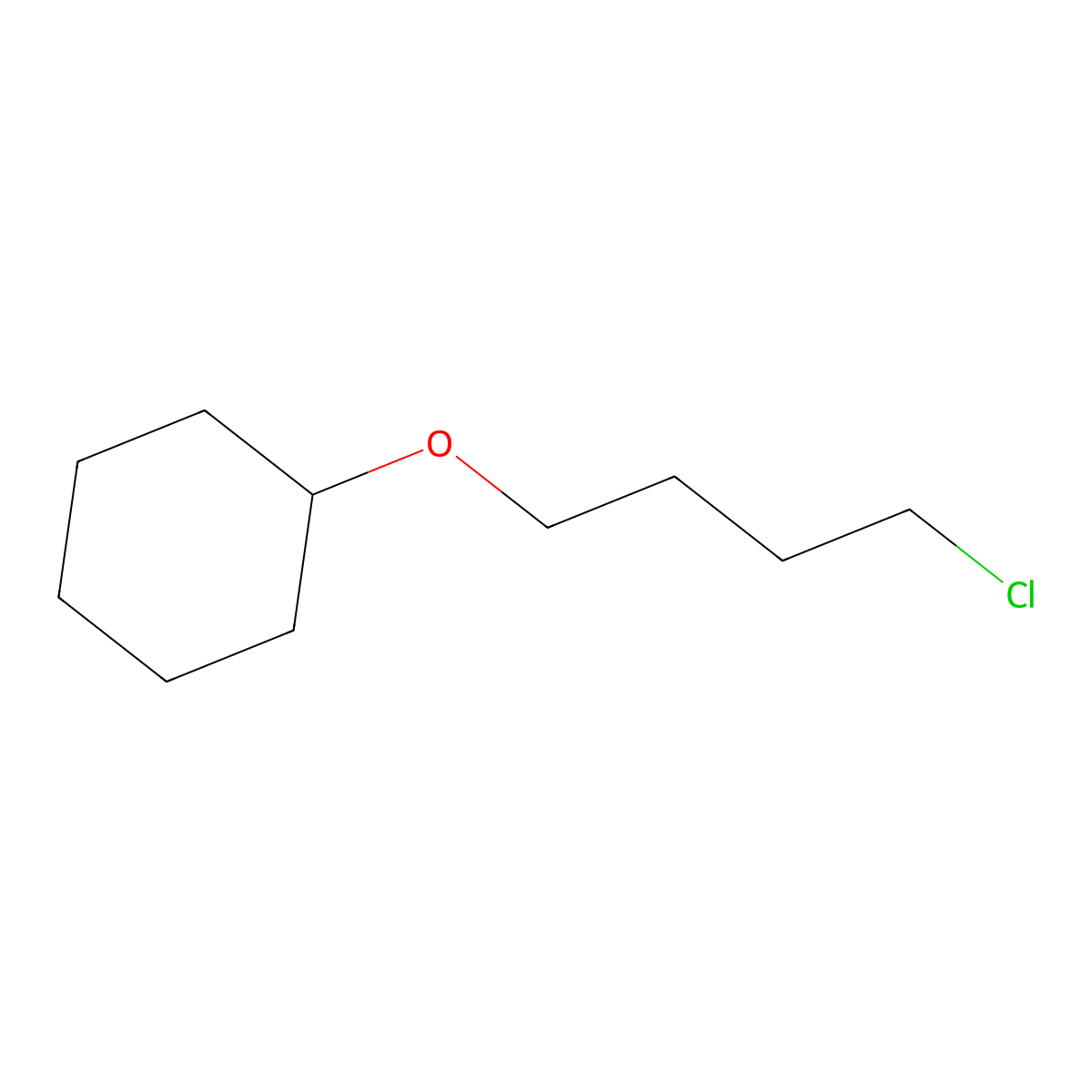 (4-Chlorobutoxy)cyclohexane molecular structure, CAS 105571-01-5
