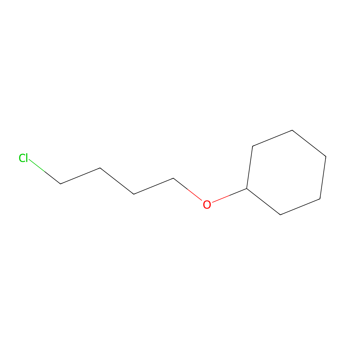 (4-Chlorobutoxy)cyclohexane molecular structure, CAS 105571-01-5