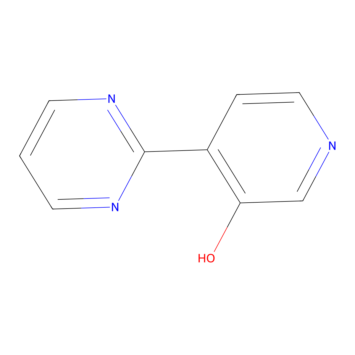 4-(Pyrimidin-2-yl)pyridin-3-ol molecular structure, CAS 1055723-65-3