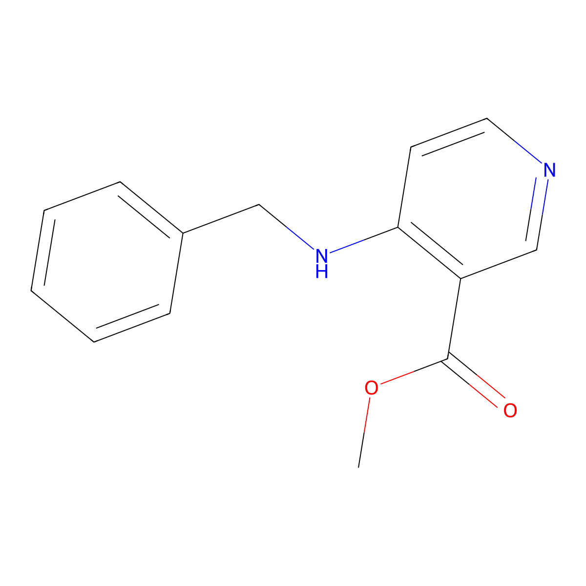 Methyl 4-(benzylamino)nicotinate molecular structure, CAS 1055897-41-0