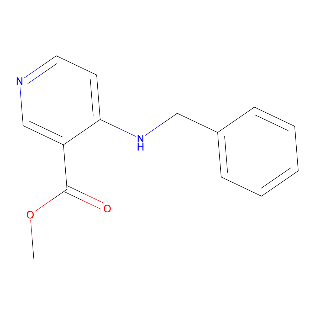 Methyl 4-(benzylamino)nicotinate molecular structure, CAS 1055897-41-0