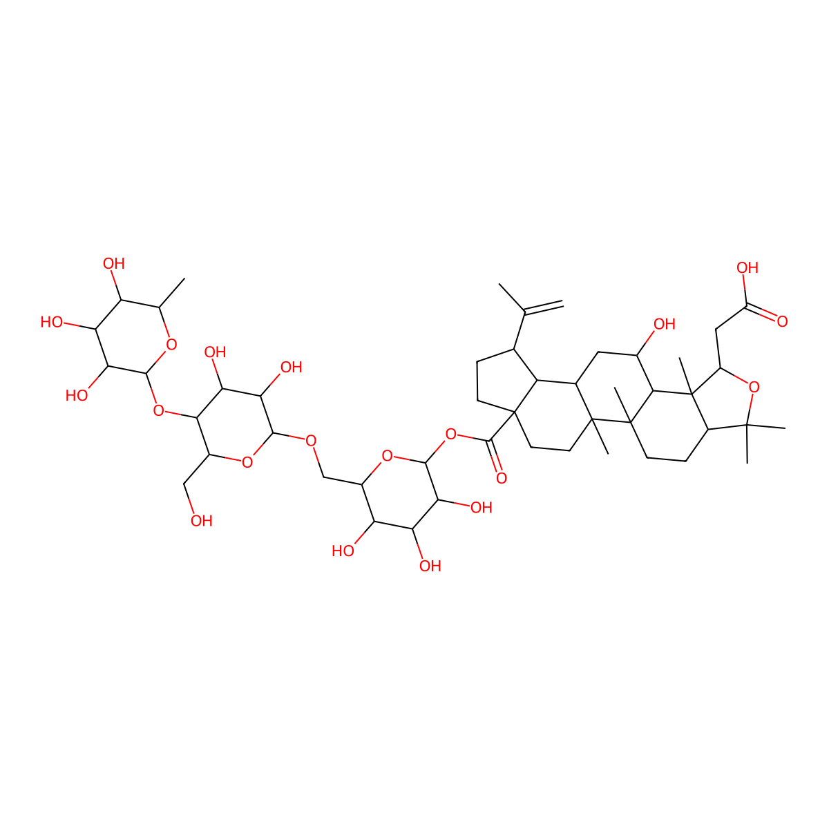 Isochiisanoside molecular structure, CAS 105591-35-3