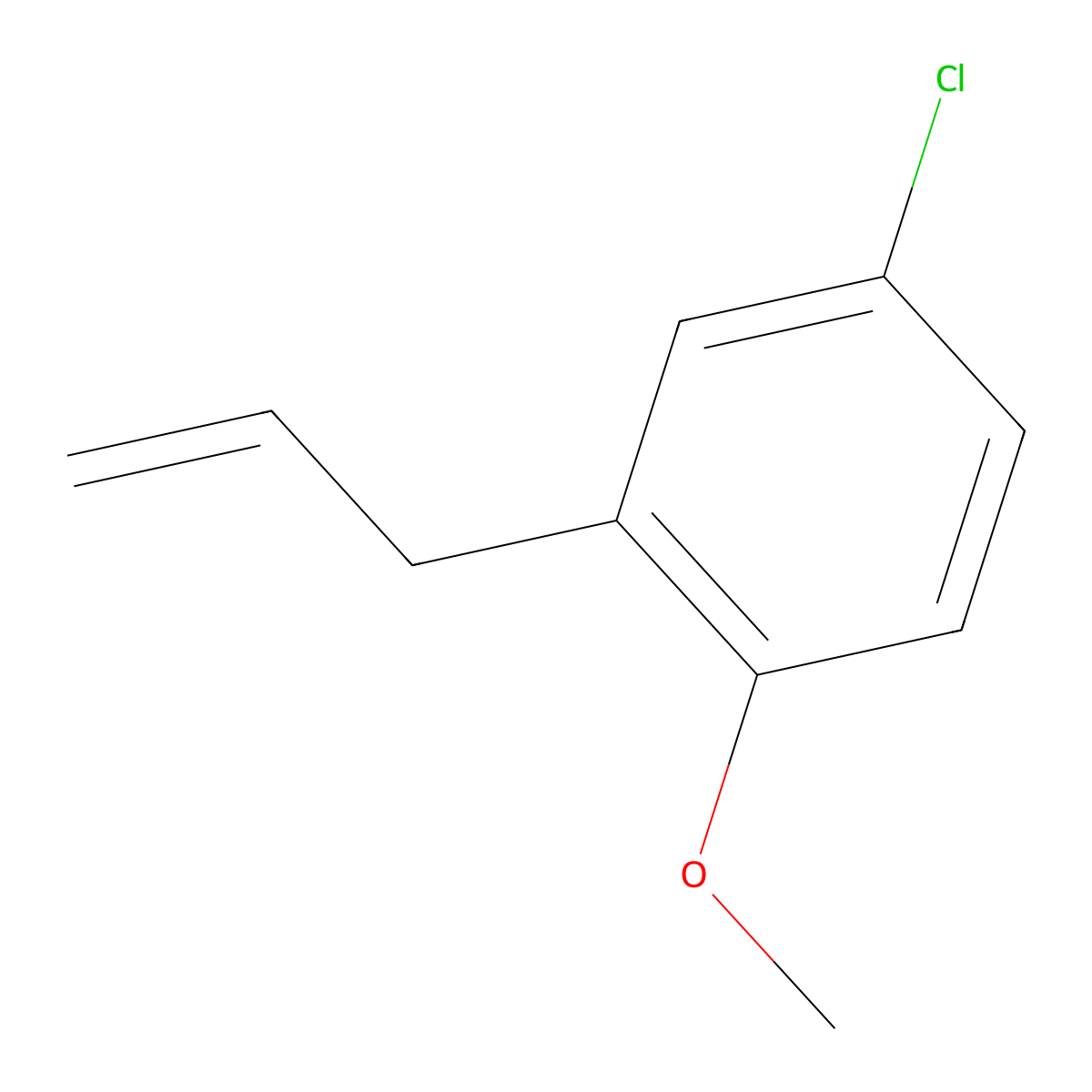 3-(5-Chloro-2-methoxyphenyl)-1-propene molecular structure, CAS 105591-47-7