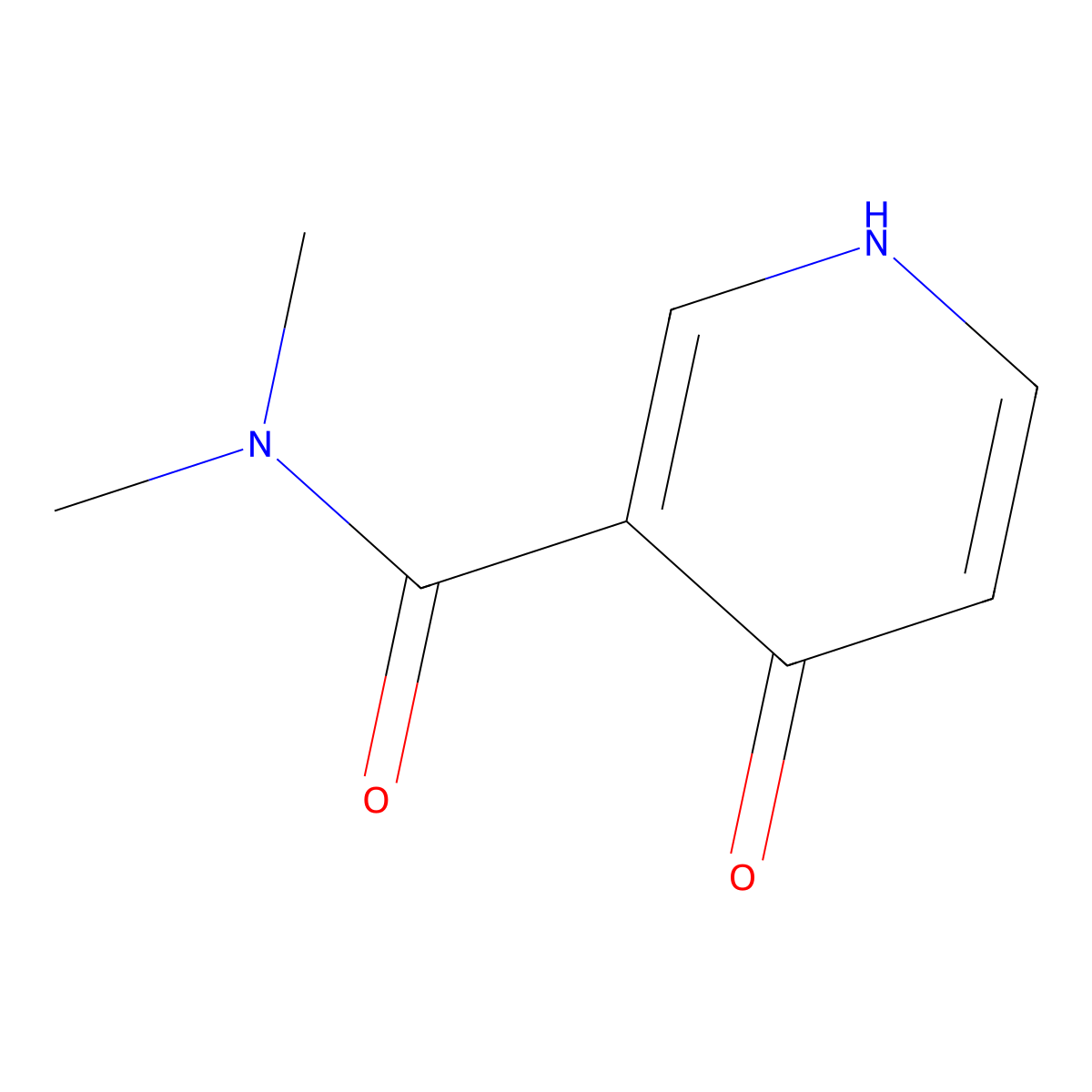 4-Hydroxy-N,N-dimethylnicotinamide molecular structure, CAS 1055935-42-6