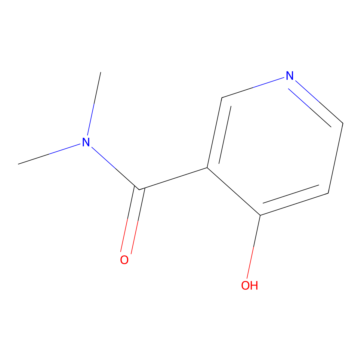 4-Hydroxy-N,N-dimethylnicotinamide molecular structure, CAS 1055935-42-6