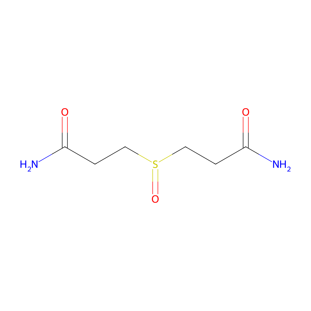 Propanamide, 3,3'-sulfinylbis- molecular structure, CAS 105596-09-6