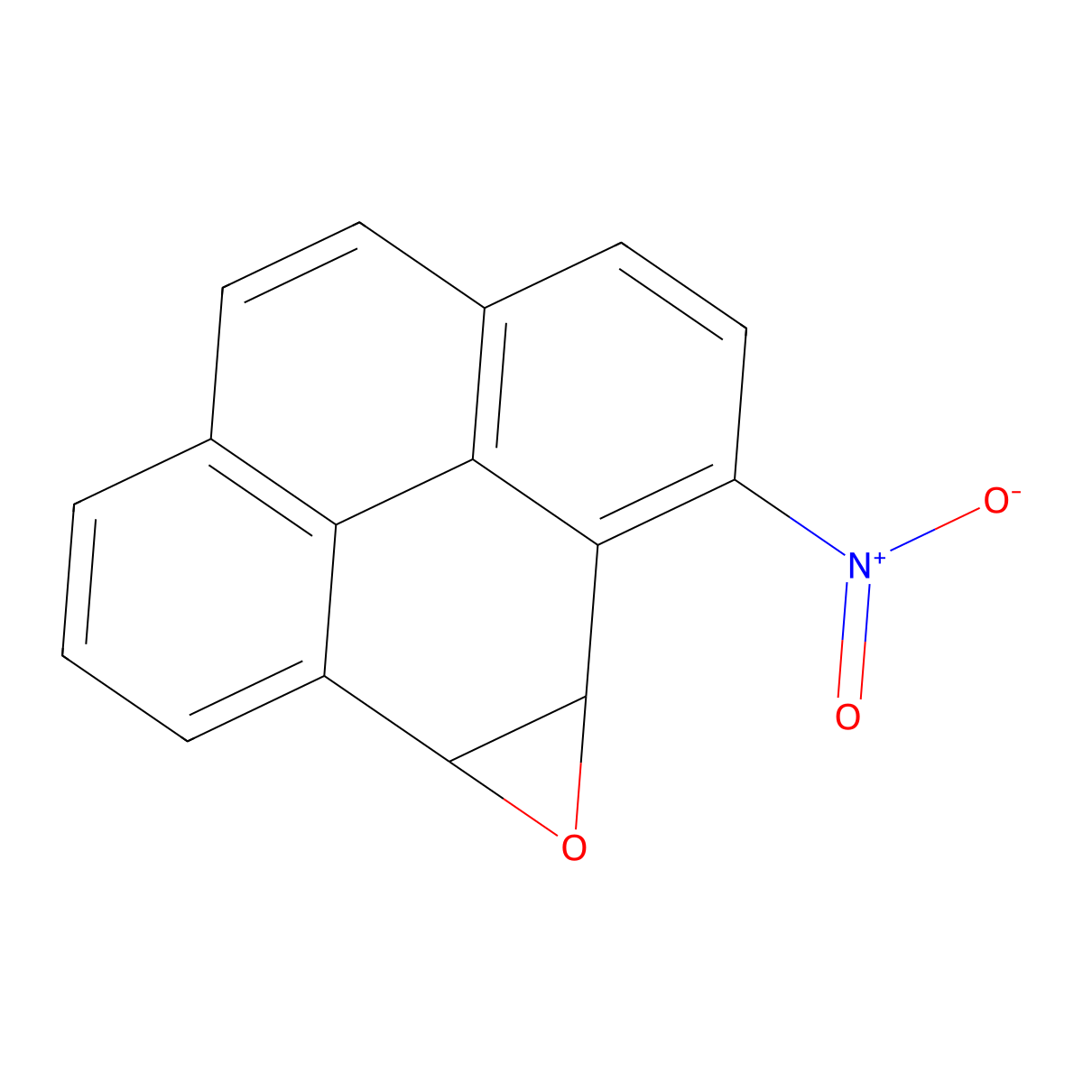 1-Nitropyrene-9,10-oxide molecular structure, CAS 105596-43-8