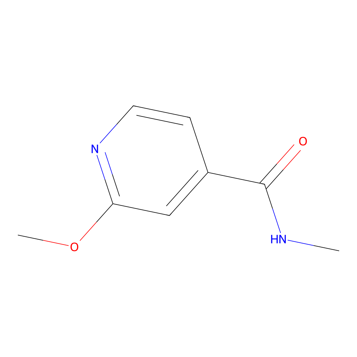 2-methoxy-N-methylisonicotinamide molecular structure, CAS 105596-51-8