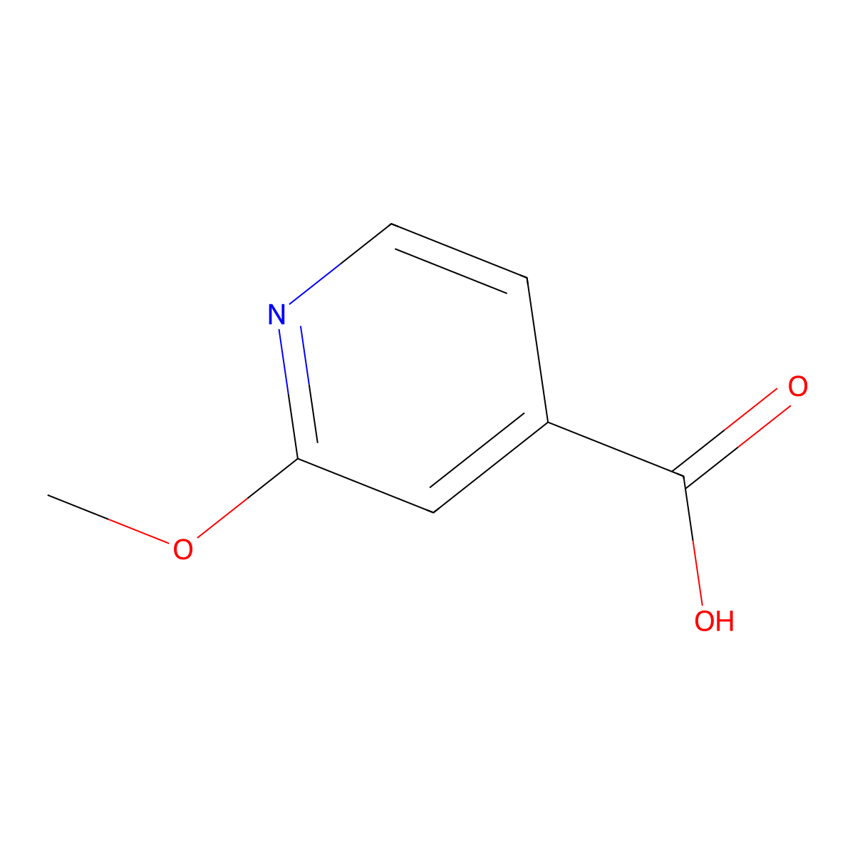 2-Methoxyisonicotinic Acid molecular structure, CAS 105596-63-2