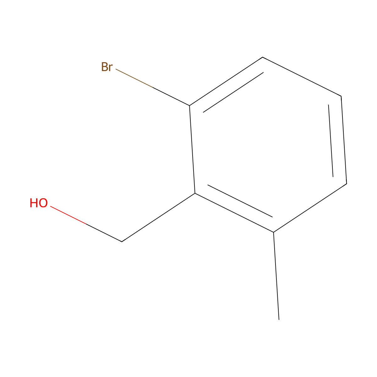 (2-Bromo-6-methylphenyl)methanol molecular structure, CAS 1055969-07-7