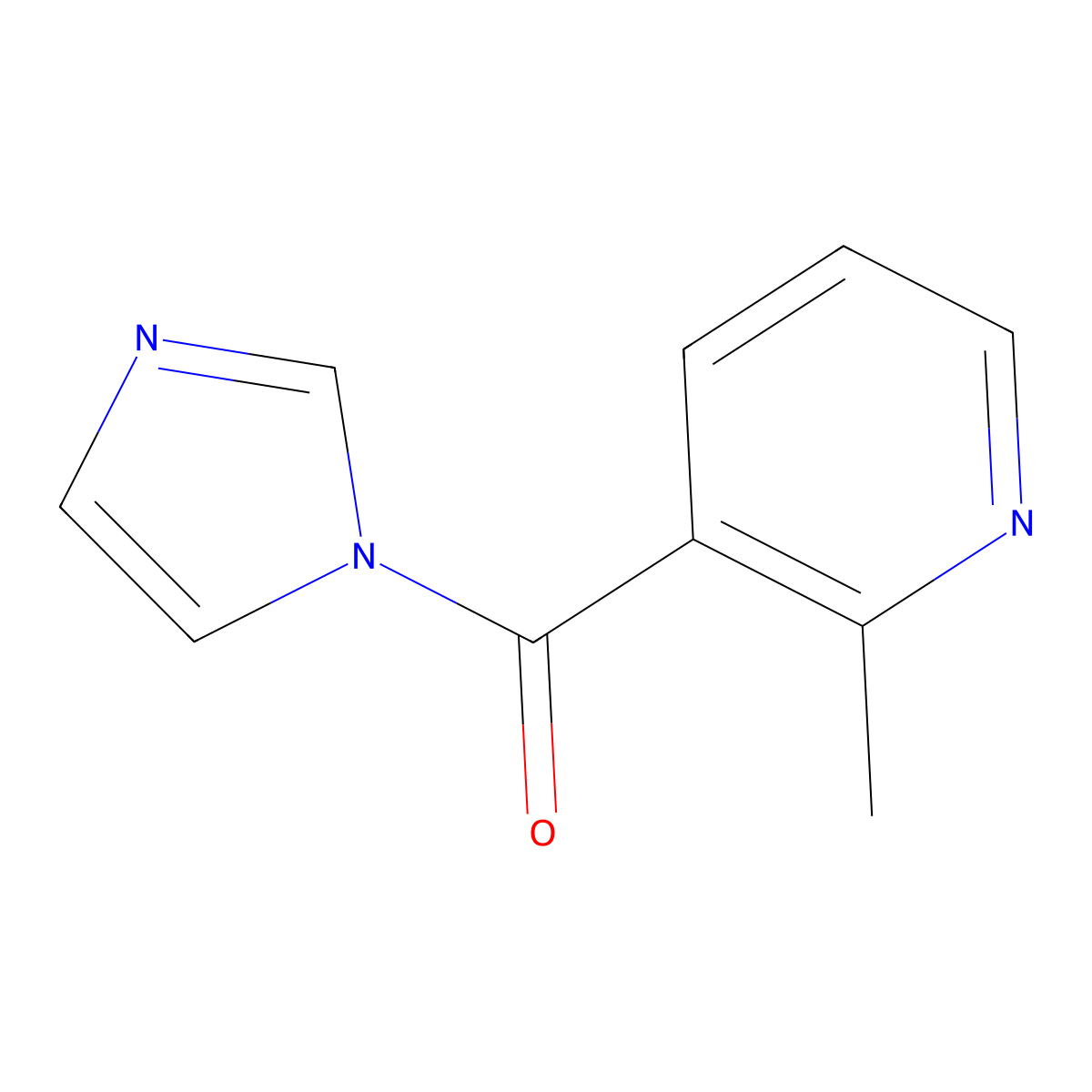 (1H-imidazol-1-yl)(2-methylpyridin-3-yl)methanone molecular structure, CAS 1055970-47-2