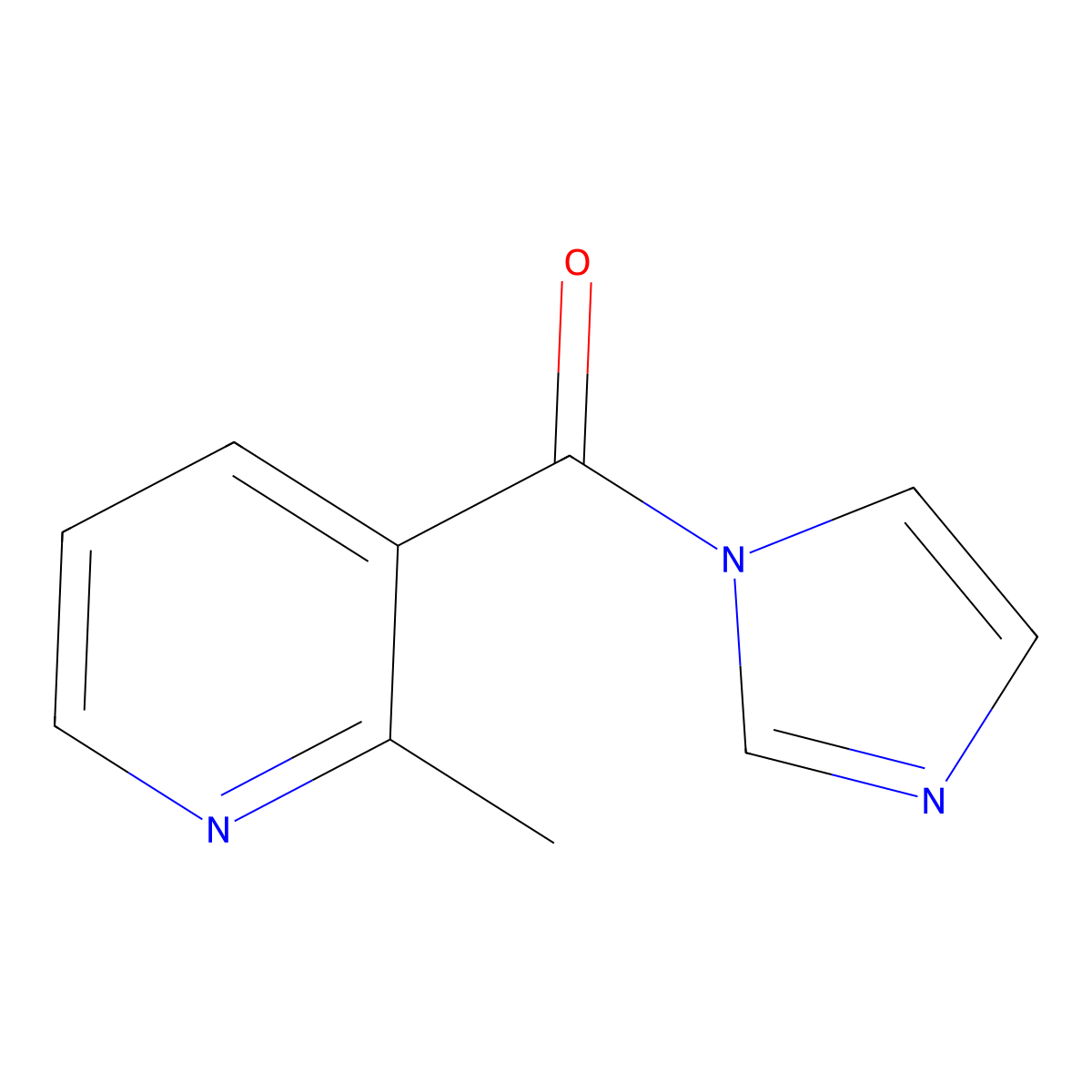 (1H-imidazol-1-yl)(2-methylpyridin-3-yl)methanone molecular structure, CAS 1055970-47-2