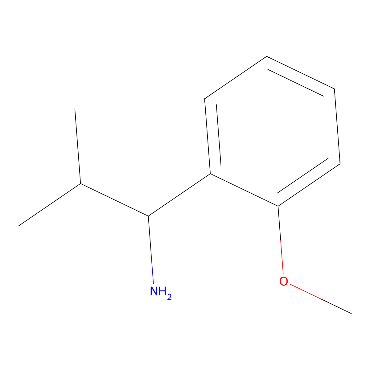 2-Methoxy-alpha-(1-methylethyl)benzenemethanamine molecular structure, CAS 105598-03-6