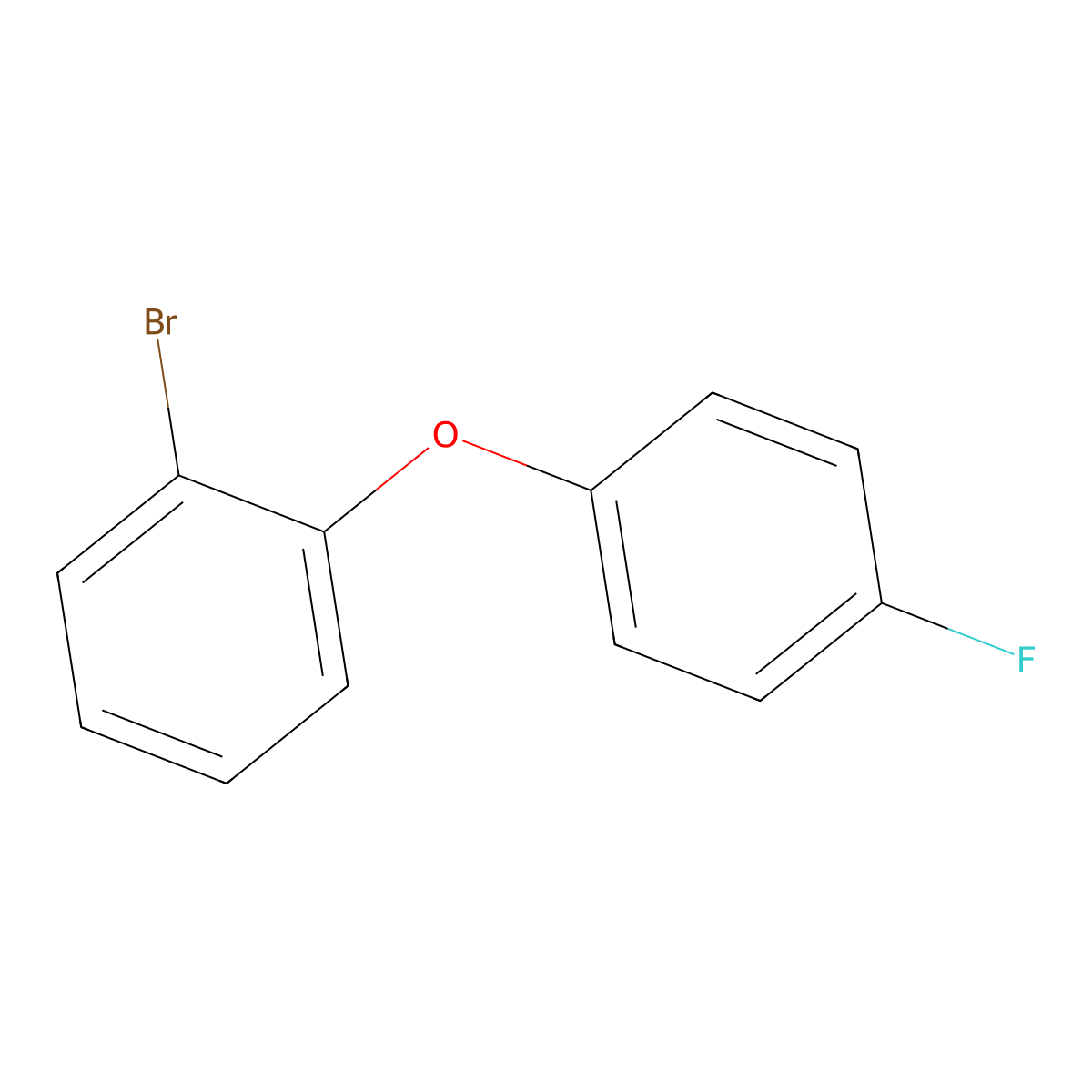 1-Bromo-2-(4-fluorophenoxy)benzene molecular structure, CAS 1055987-64-8