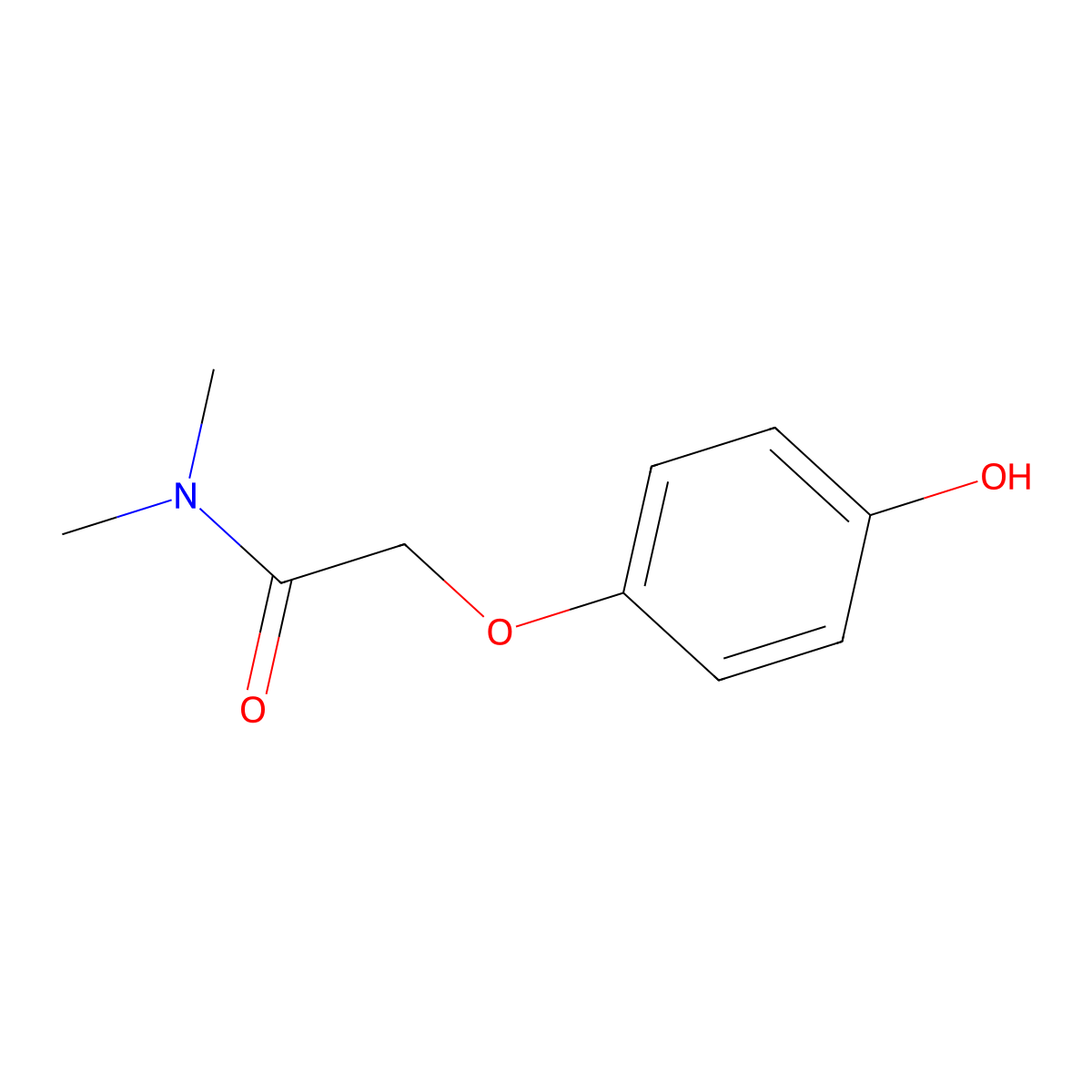 2-(4-hydroxyphenoxy)-N,N-dimethylacetamide molecular structure, CAS 1056009-58-5