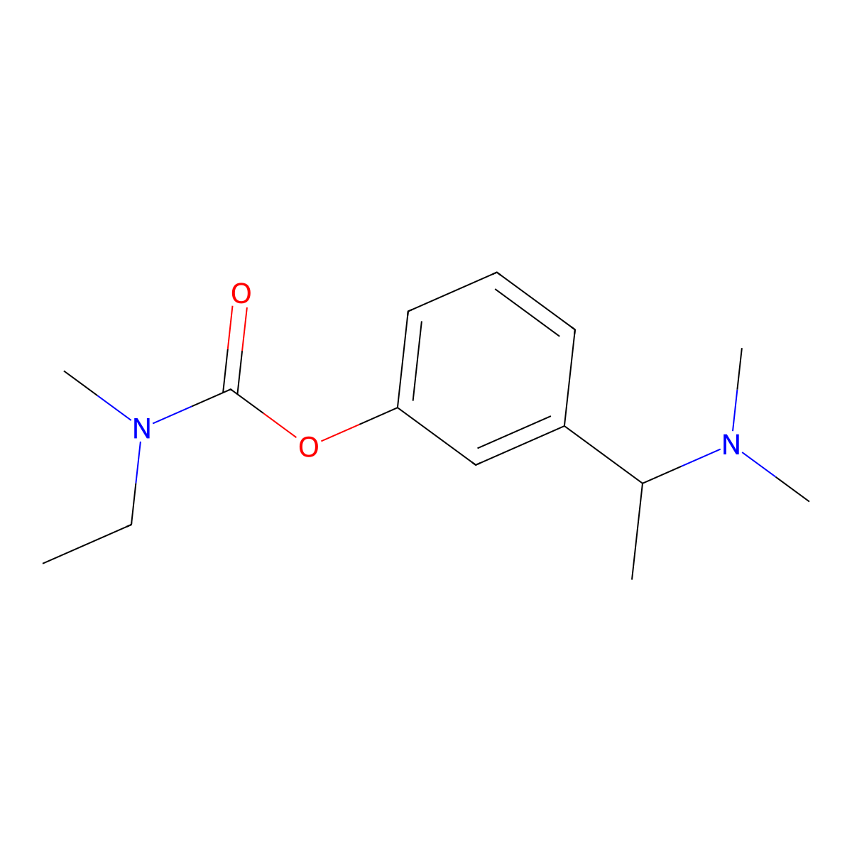3-[1-(Dimethylamino)ethyl]phenyl ethyl(methyl)carbamate molecular structure, CAS 105601-20-5