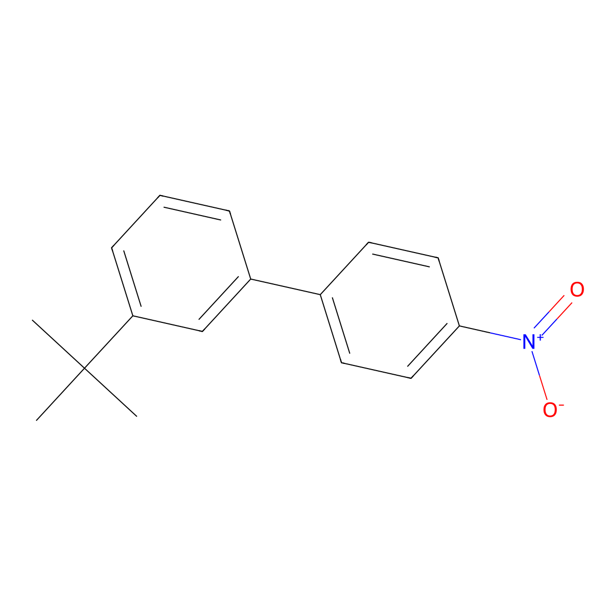 1-Tert-butyl-3-(4-nitrophenyl)benzene molecular structure, CAS 1056020-06-4