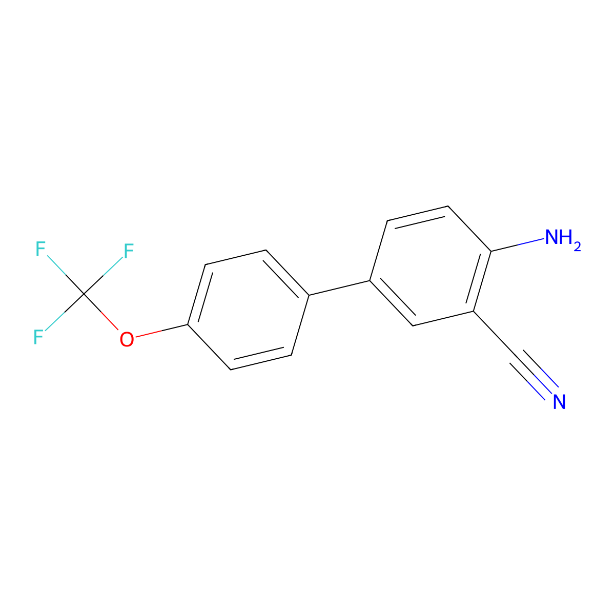 4-Amino-4'-(trifluoromethoxy)-[1,1'-biphenyl]-3-carbonitrile molecular structure, CAS 1056053-94-1