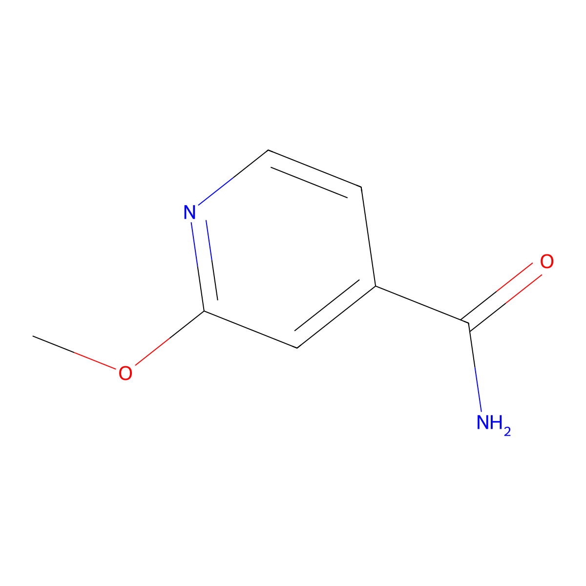 2-Methoxyisonicotinamide molecular structure, CAS 105612-50-8