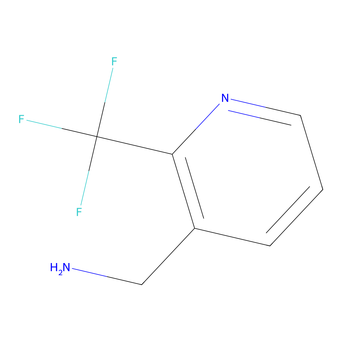 (2-(Trifluoromethyl)pyridin-3-yl)methanamine molecular structure, CAS 1056162-06-1