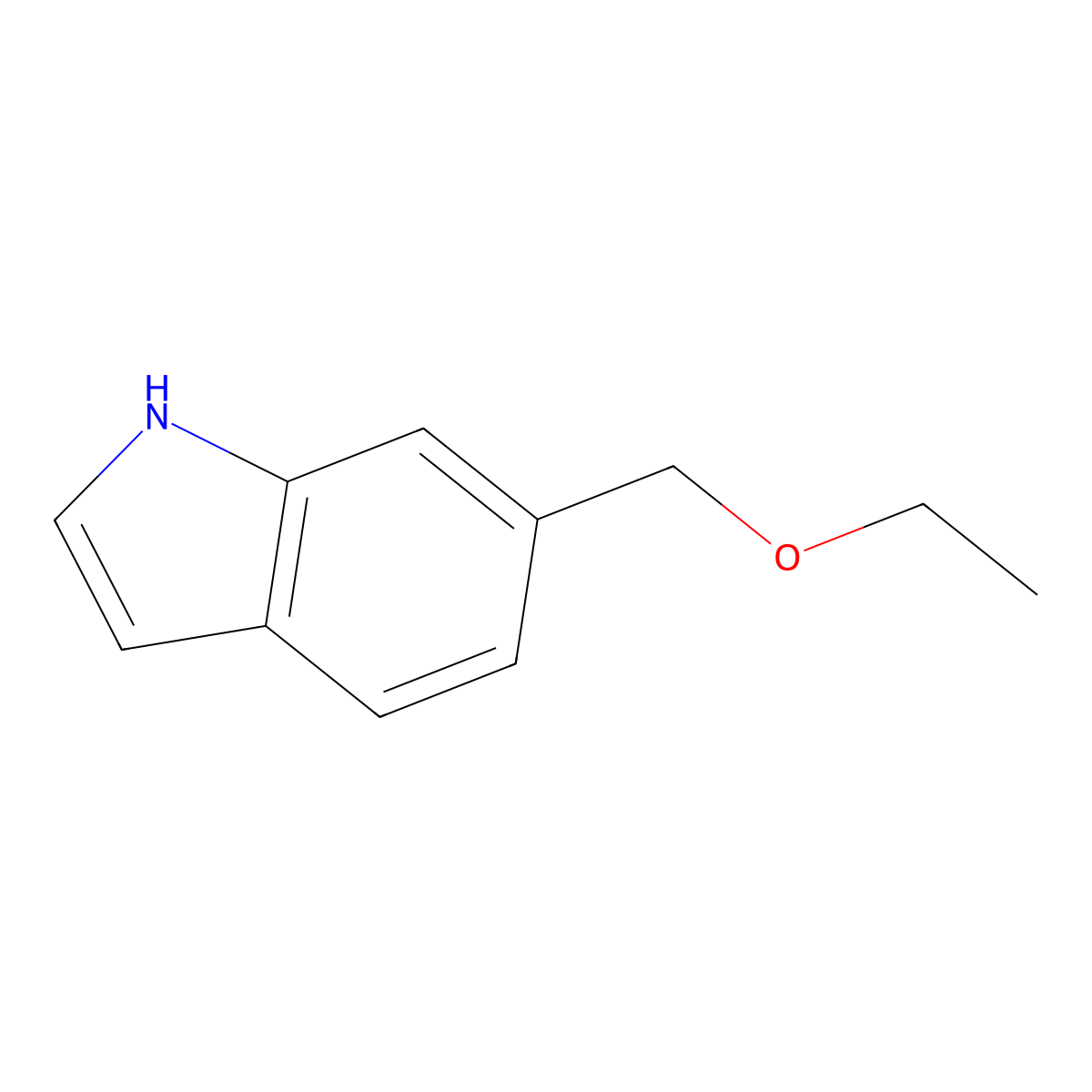6-(Ethoxymethyl)-1H-indole molecular structure, CAS 1056169-04-0