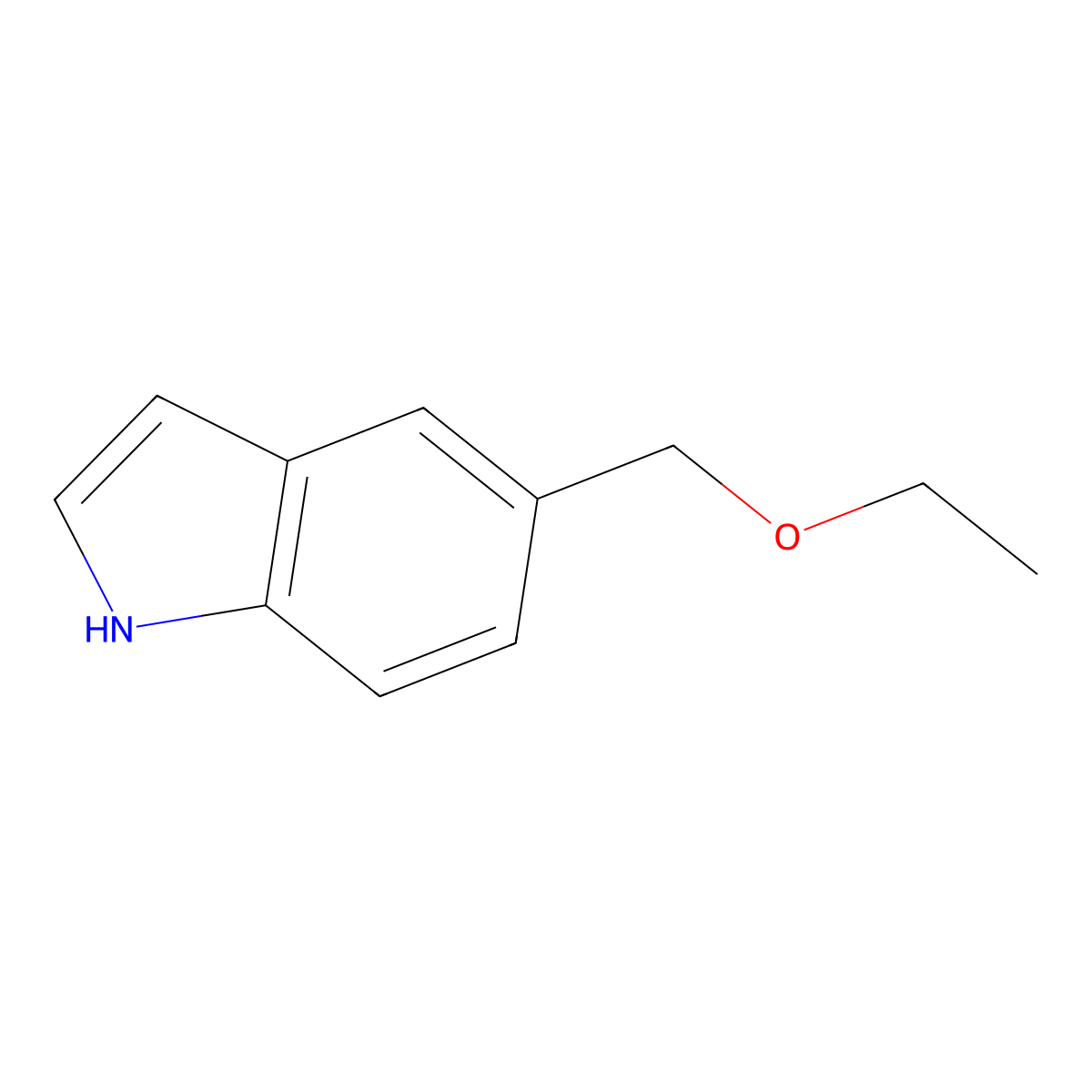 5-(ethoxymethyl)-1H-indole molecular structure, CAS 1056171-15-3