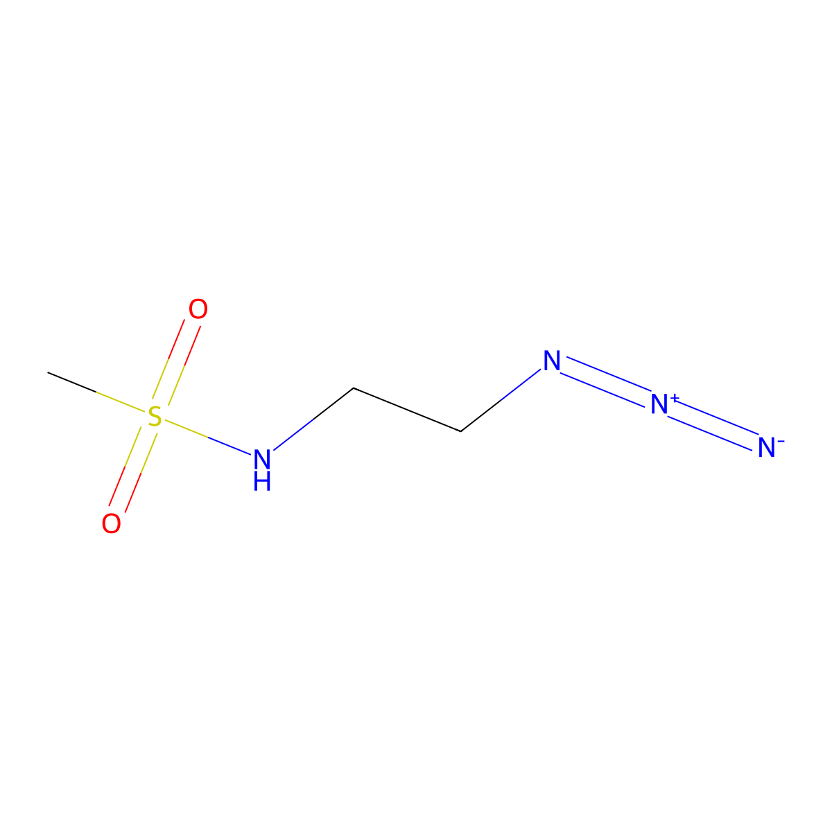 N-(2-azidoethyl)methanesulfonamide molecular structure, CAS 1056188-14-7