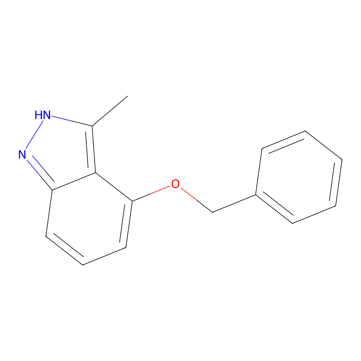 4-(Benzyloxy)-3-methyl-1H-indazole molecular structure, CAS 1056265-33-8