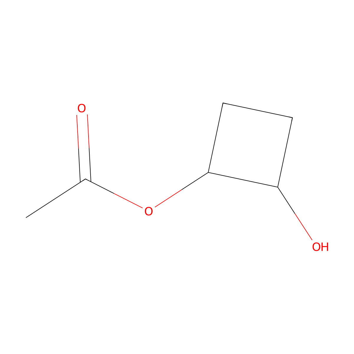 2-Hydroxycyclobutyl acetate molecular structure, CAS 105627-05-2