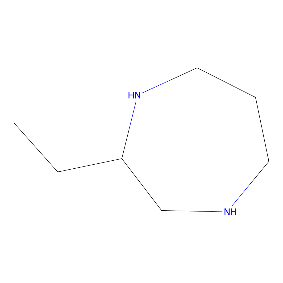 2-Ethyl-1,4-diazepane molecular structure, CAS 105627-83-6