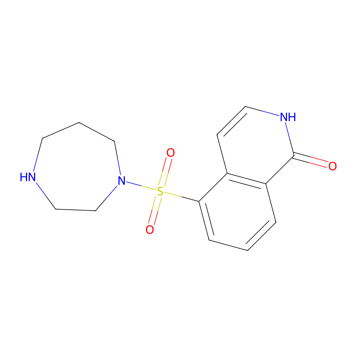 Hydroxyfasudil molecular structure, CAS 105628-72-6