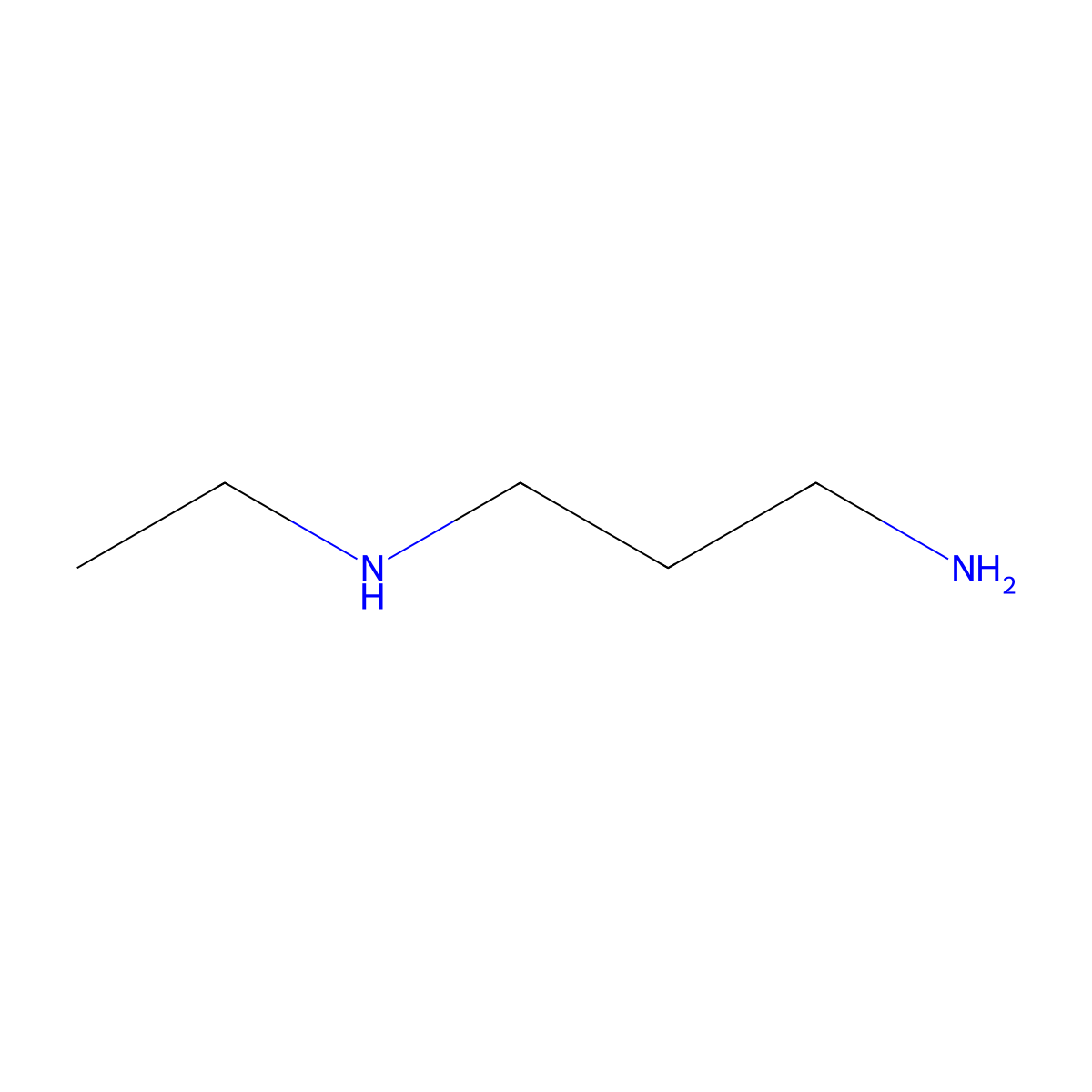N-Ethyl-1,3-propanediamine molecular structure, CAS 10563-23-2