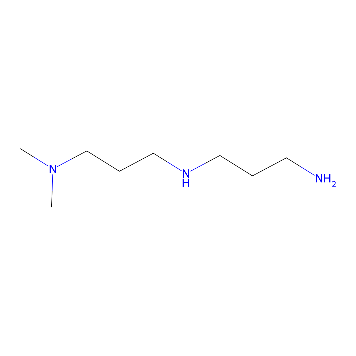 Dimethyldipropylenetriamine molecular structure, CAS 10563-29-8
