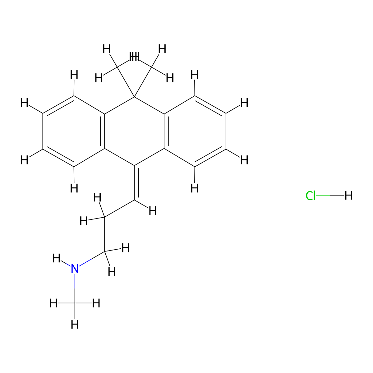 Litracen HCl molecular structure, CAS 10563-71-0