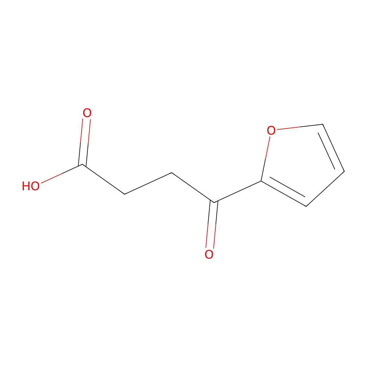 4-(Furan-2-yl)-4-oxobutanoic acid molecular structure, CAS 10564-00-8