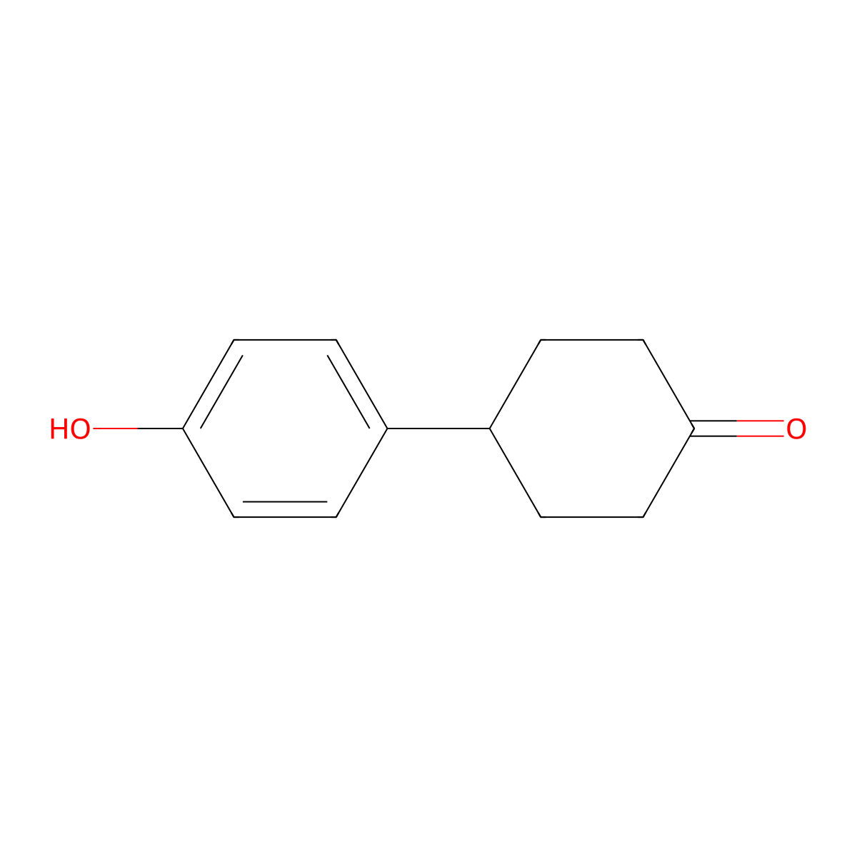 4-(4'-Hydroxyphenyl)cyclohexanone molecular structure, CAS 105640-07-1