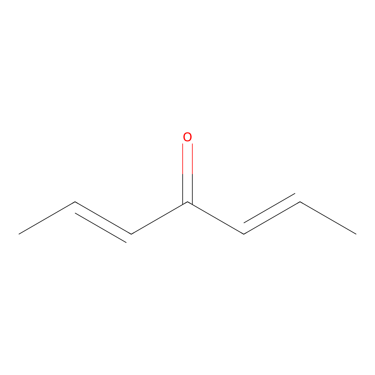 Hepta-2,5-dien-4-one molecular structure, CAS 105645-97-4