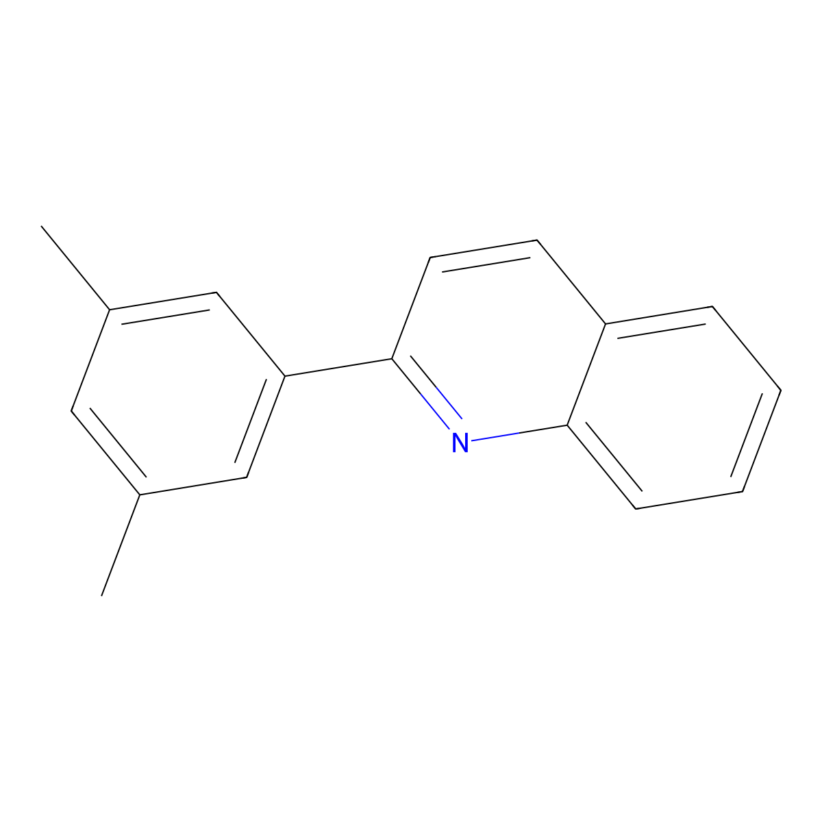 2-(3,5-Dimethylphenyl)quinoline molecular structure, CAS 1056451-44-5