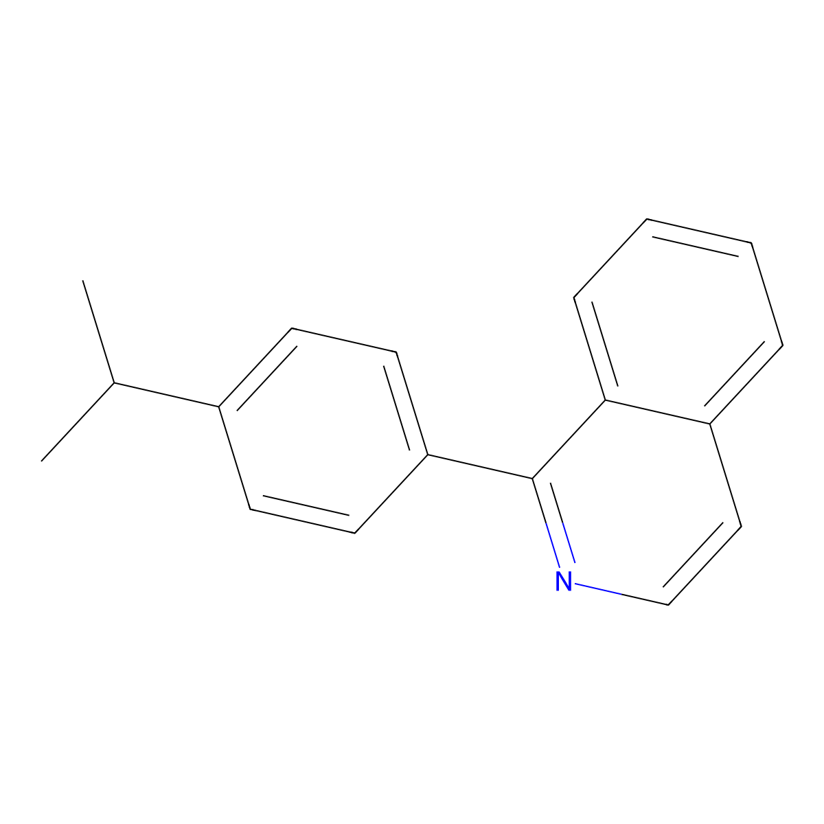 1-[4-(1-Methylethyl)phenyl]isoquinoline molecular structure, CAS 1056451-46-7