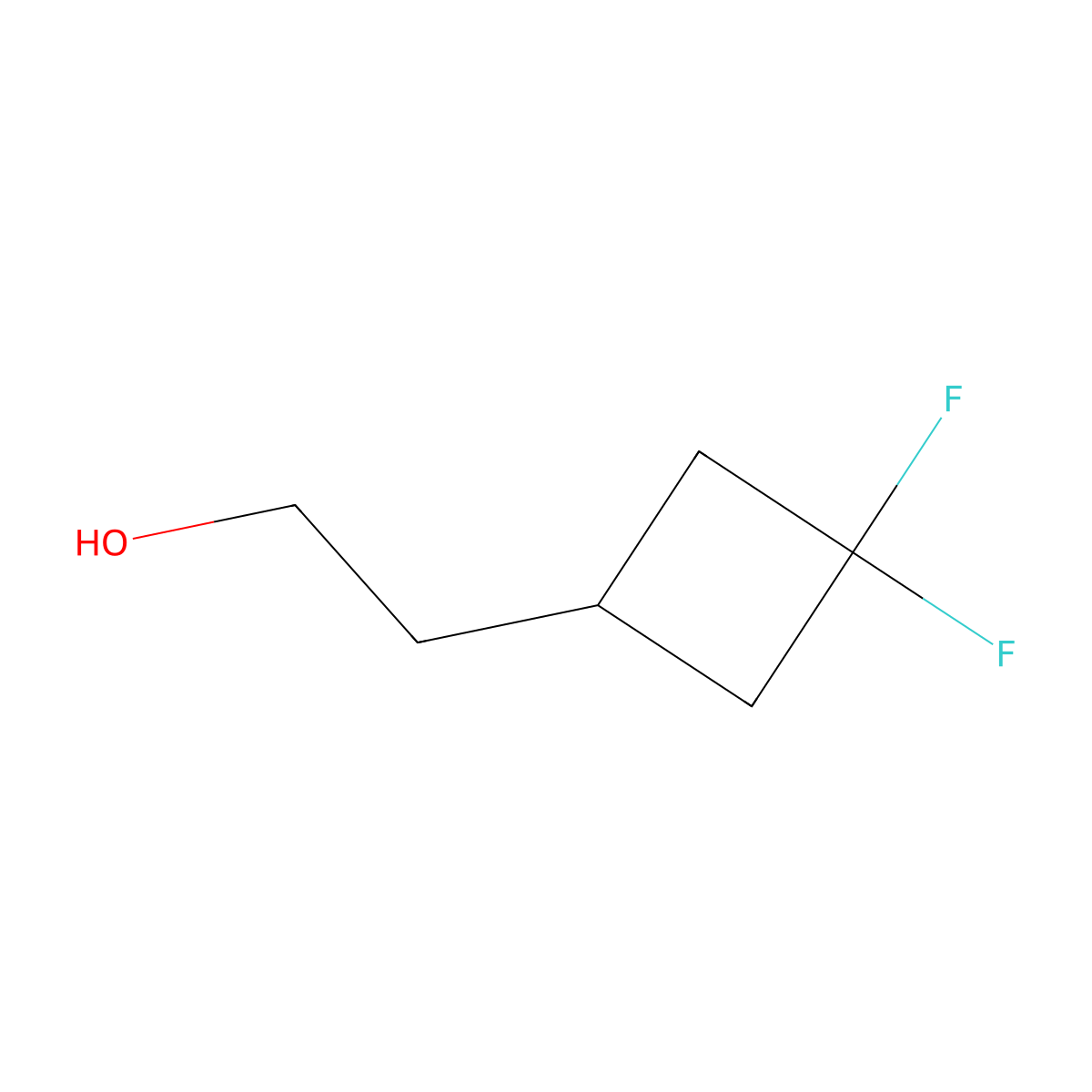 2-(3,3-Difluorocyclobutyl)ethanol molecular structure, CAS 1056467-54-9