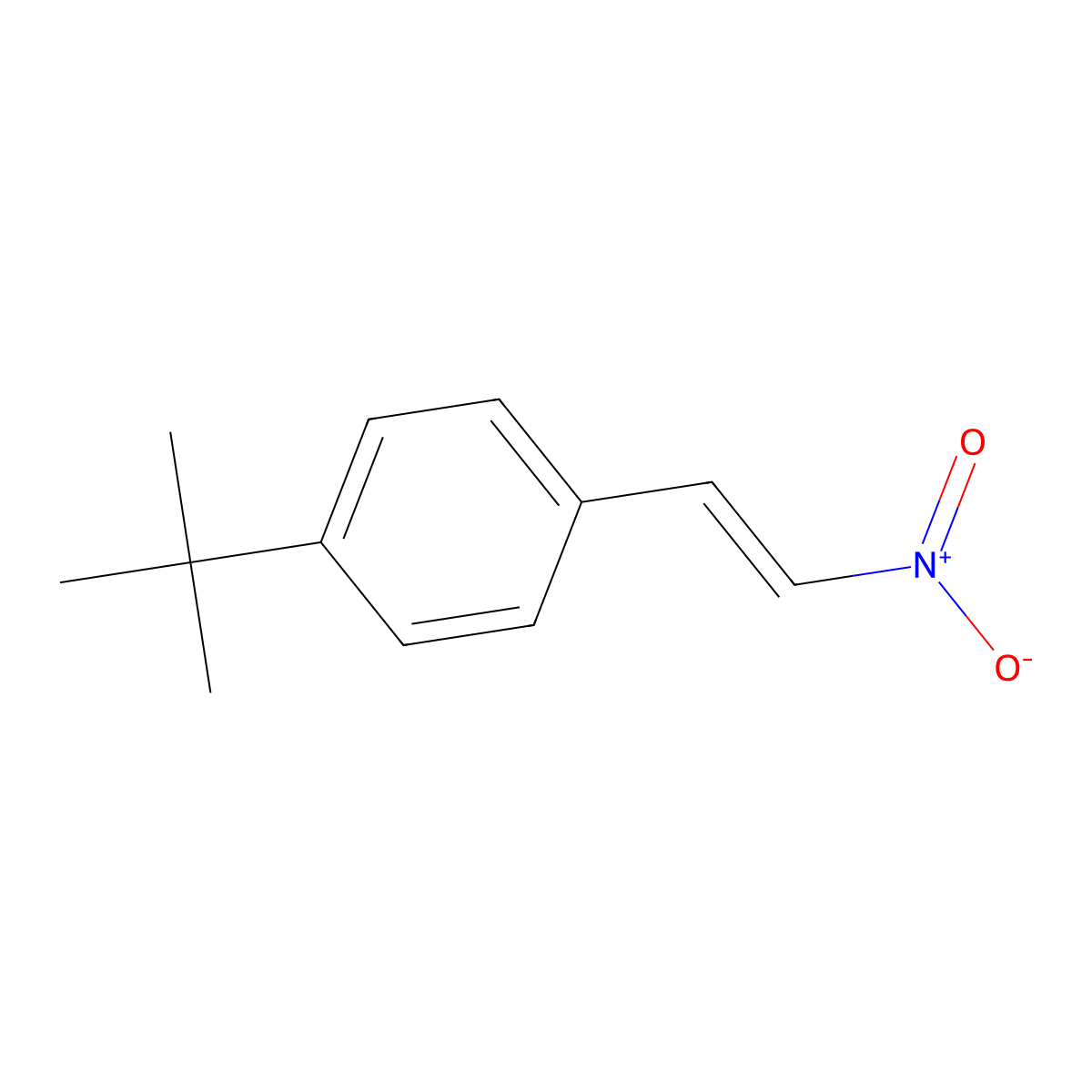 1-tert-butyl-4-((E)-2-nitroethenyl)benzene molecular structure, CAS 1056474-04-4