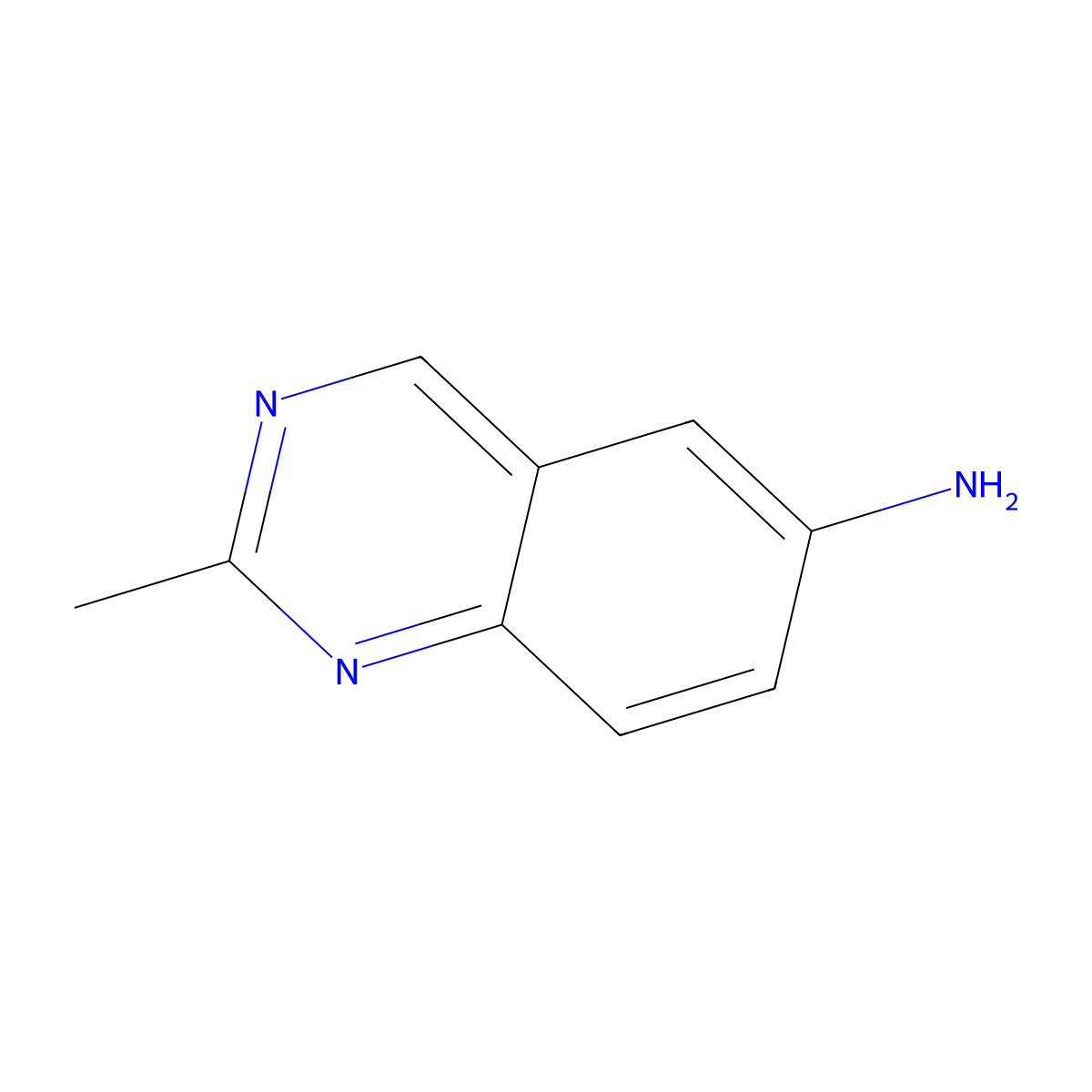 2-Methylquinazolin-6-amine molecular structure, CAS 1056566-65-4