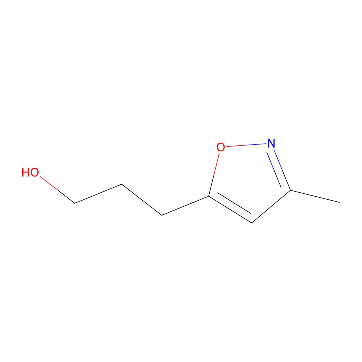 3-(3-Methylisoxazol-5-yl)propan-1-ol molecular structure, CAS 105658-49-9