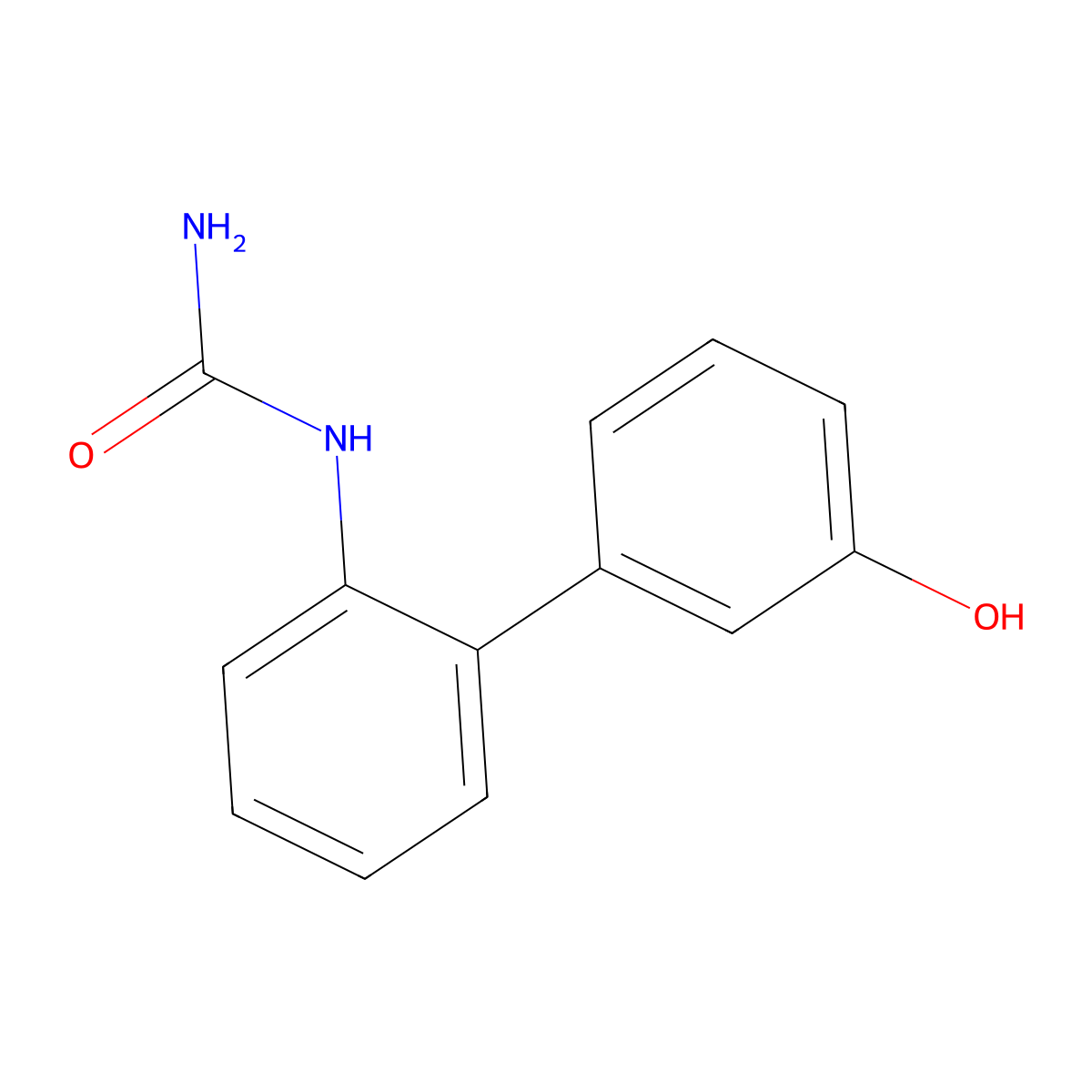 1-(3'-Hydroxybiphenyl-2-yl)urea molecular structure, CAS 1056618-75-7