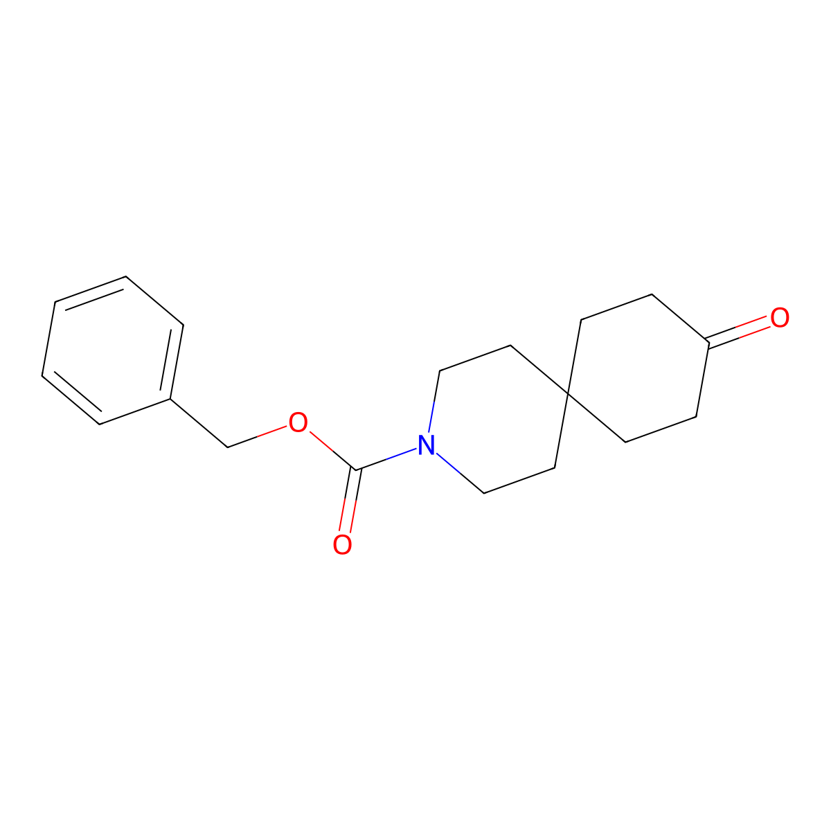 Benzyl 9-oxo-3-azaspiro(5.5)undecane-3-carboxylate molecular structure, CAS 1056629-20-9