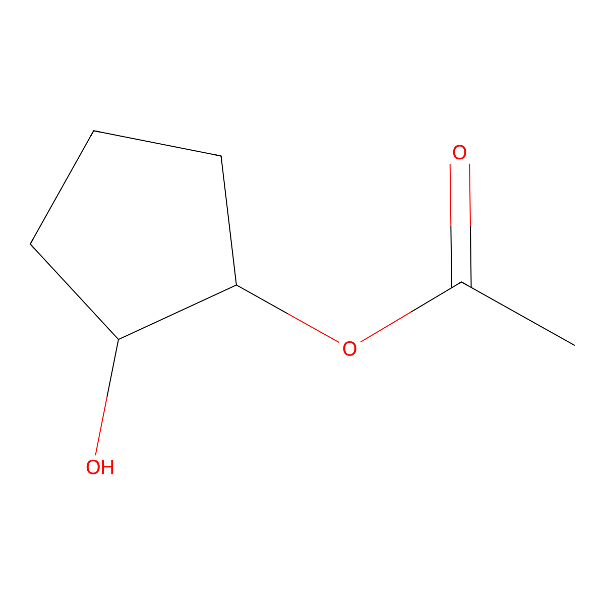 (1R)-trans-1,2-Cyclopentanediol monoacetate molecular structure, CAS 105663-22-7