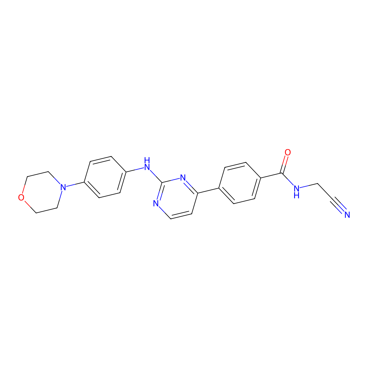 Momelotinib molecular structure, CAS 1056634-68-4