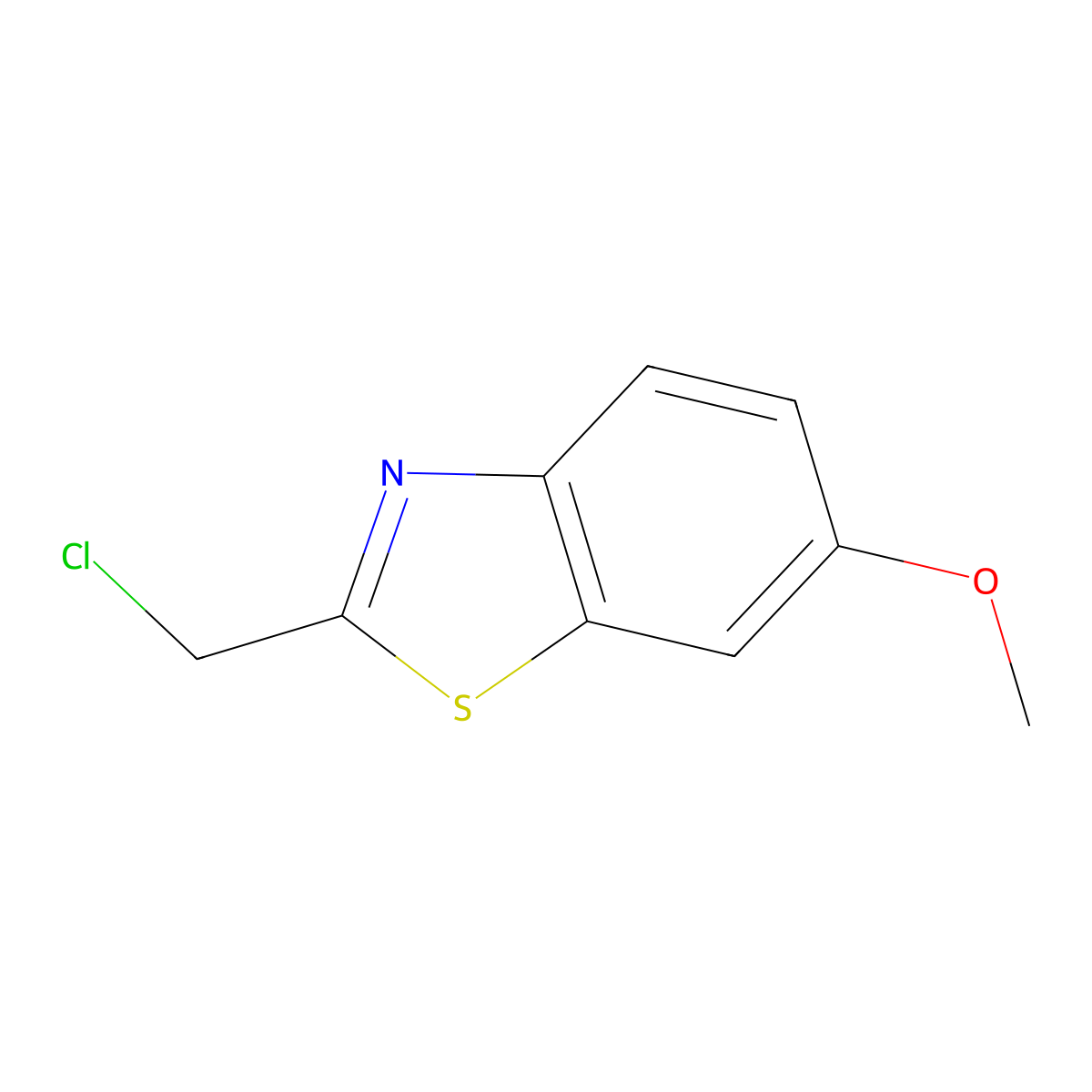 2-(Chloromethyl)-6-methoxy-1,3-benzothiazole molecular structure, CAS 1056639-87-2