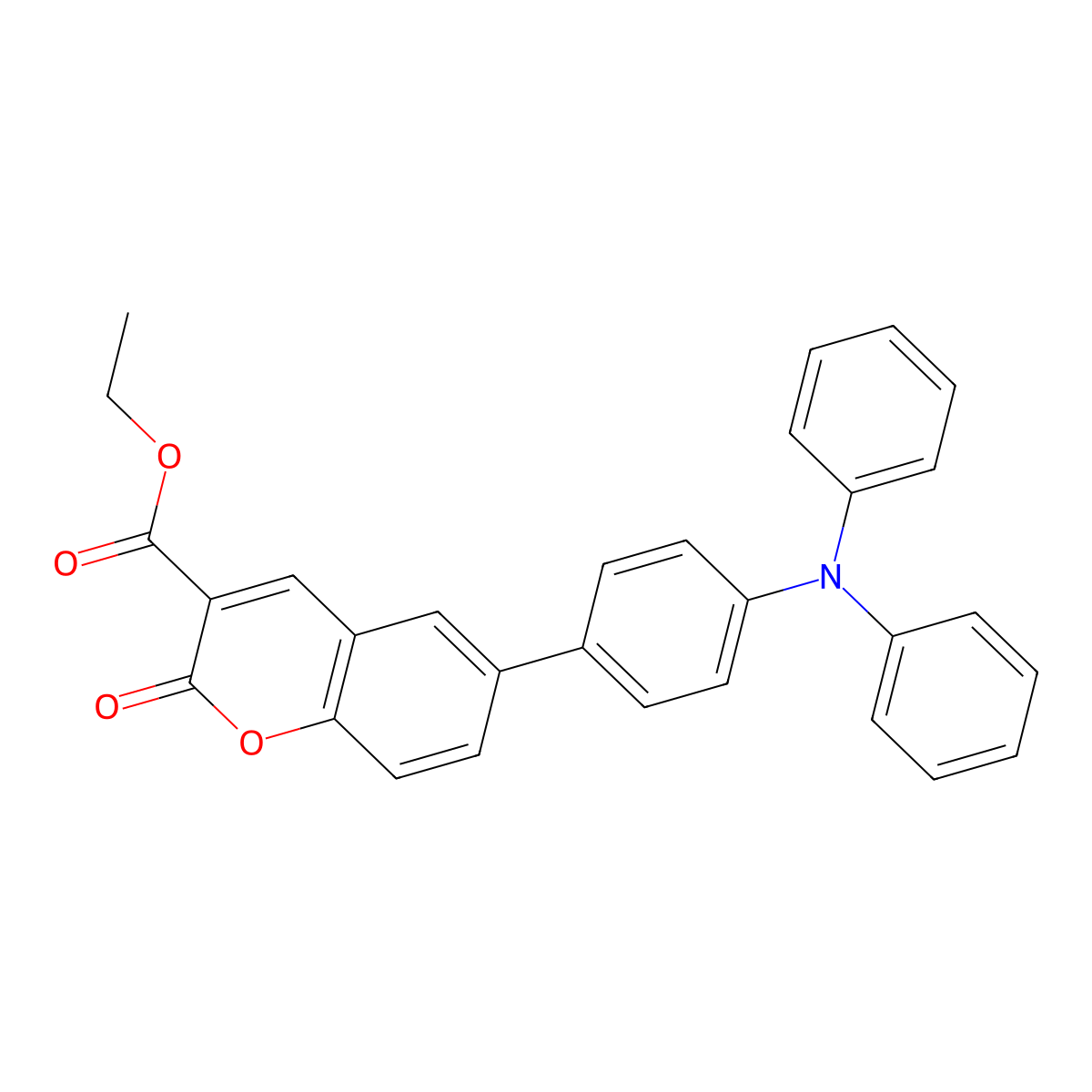 Ethyl 6-[4-(Diphenylamino)phenyl]coumarin-3-carboxylate molecular structure, CAS 1056693-13-0