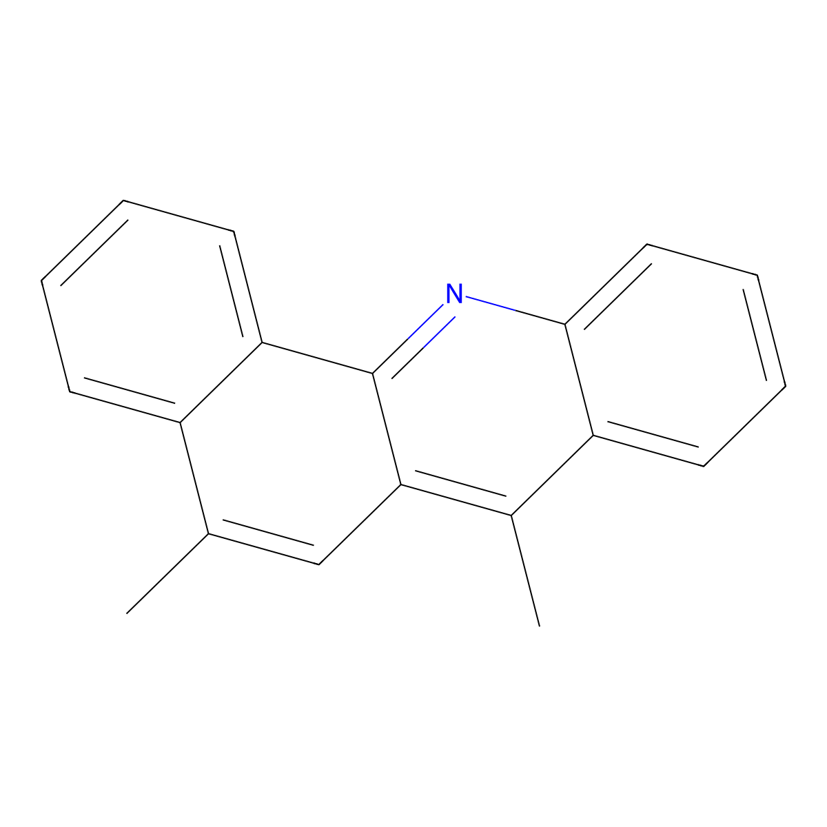 Benz(c)acridine, 5,7-dimethyl- molecular structure, CAS 10567-95-0